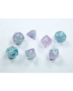 Nebula Mini-hedral Wisteria/white 7-Die set