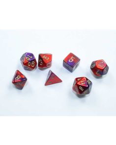 Gemini Mini-hedral Purple-Red/gold 7-Die Set