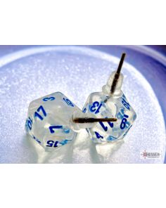 Stud Earrings Borealis Icicle Mini-Poly d20 Pair