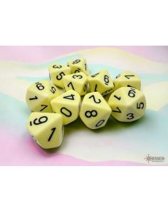Opaque Pastel Yellow/black 10st T10