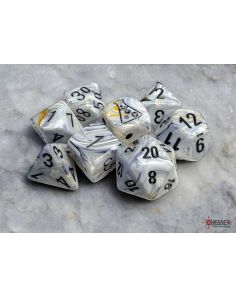 Lab Dice Marble Calcite / Black