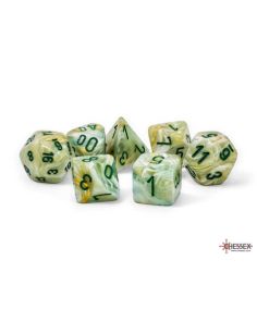 Marble Green / Dark Green Mega-hedral 7-Die Set