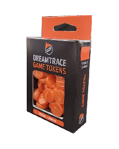 Dreamtrace Game Tokens: Fireball Orange