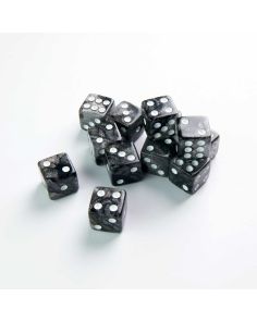 D6 Dice Set 12st Galaxy Series Moon