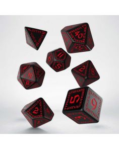 Runic Dice Set Black / Red