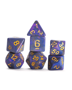 Purple Unicorn Dice Set