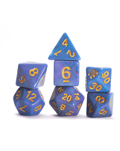 Blue Unicorn Dice Set