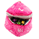 D20 Plush dice bag - Rosa