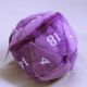 D20 Plush dice bag - lila