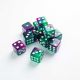 D6 Dice Set 12st Galaxy Series Aurora