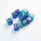 D6 Dice Set 12st Galaxy Series Neptune