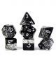 Halfsis Dice Black Glitter