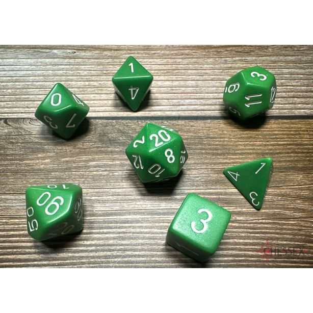 Opaque Green / White