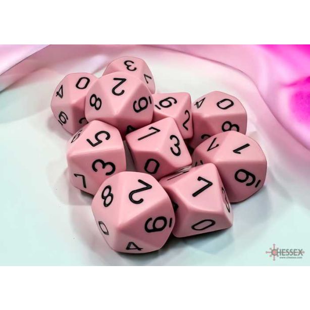 Opaque Pastel Pink/black 10st T10