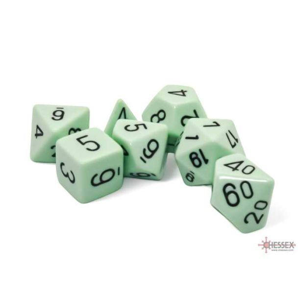 Opaque Pastel Green / Black