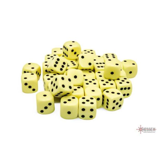 Opaque Pastel Yellow/ Black 36st T6