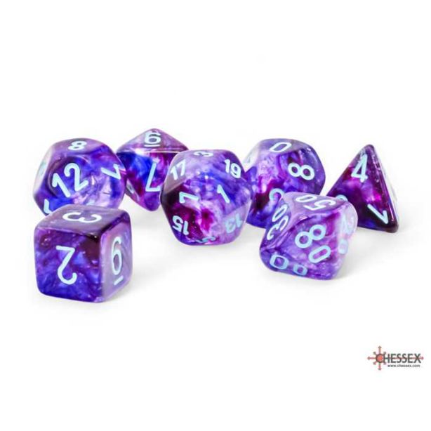 Nebula Nocturnal / Turquoise Mega-hedral 7-Die Set