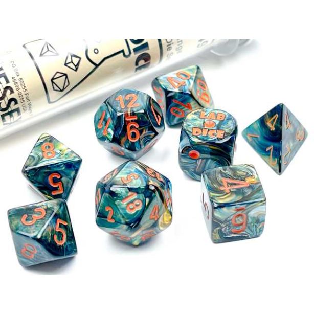 Lab Dice Lustrous Alpestris/orange