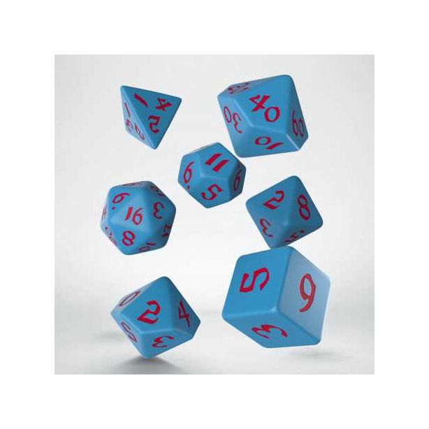 Classic Runic Dice Set Blue / Red