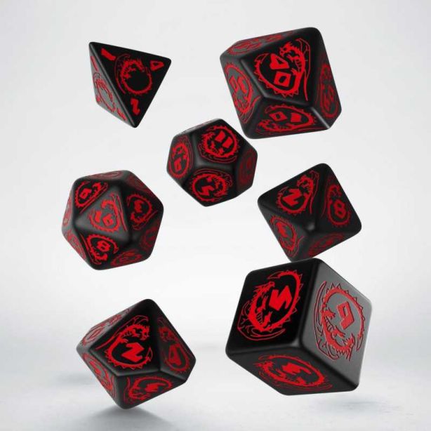 Dragons RPG Dice Set Onyx