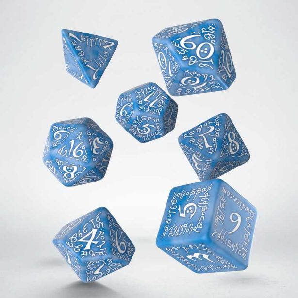 Elvish Dice Set Glacier / White