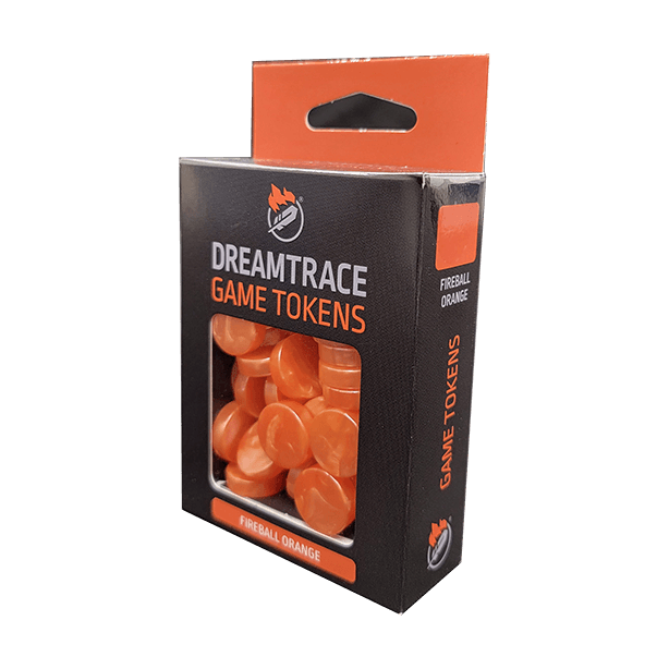 Dreamtrace Game Tokens: Fireball Orange