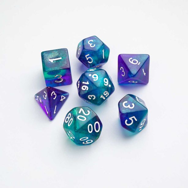 RPG Dice Set Galaxy Series Neptune
