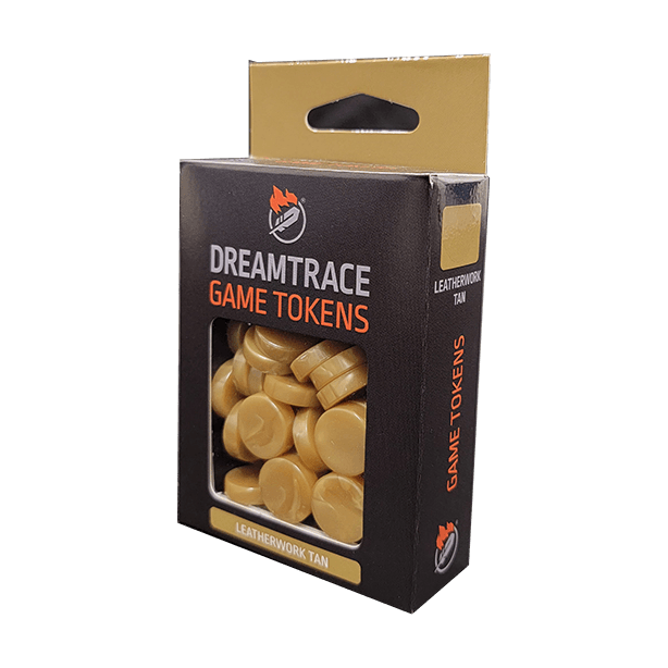 Dreamtrace Game Tokens: Leatherwork Tan