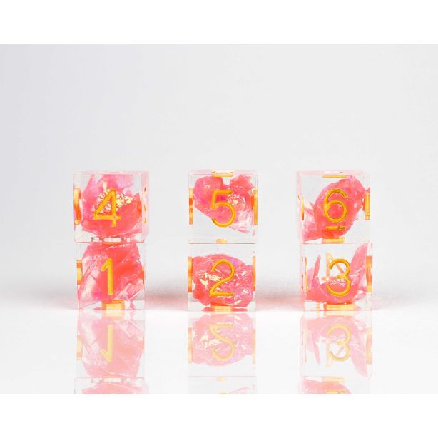 Sharp Flamingo D6 Dice