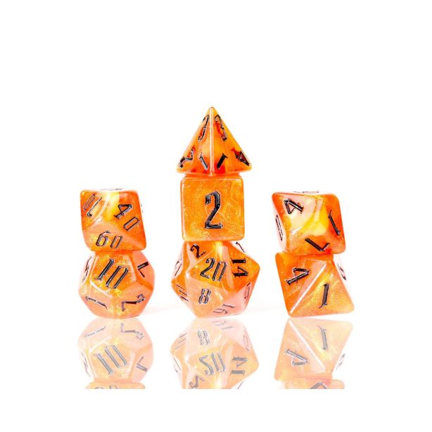 Fire Nebula Dice Set