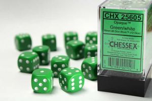 Opaque Green/White 12st T6