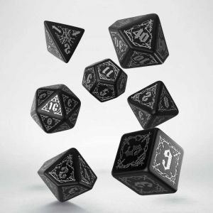 Bloodsucker Dice Set Black / Silver