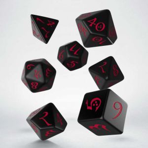 Classic RPG Dice Set Black/Red