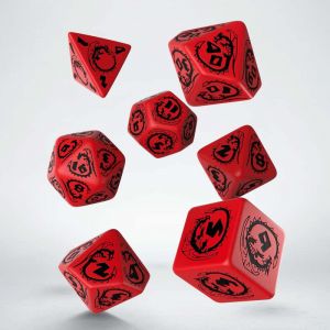 Dragons RPG Dice Set Red/Black