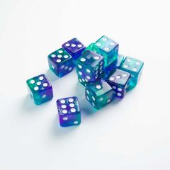 D6 Dice Set 12st Galaxy Series Neptune